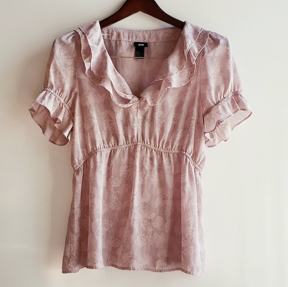 H&M Tops - H&M Shirt Sleeve Blouse - Size 12